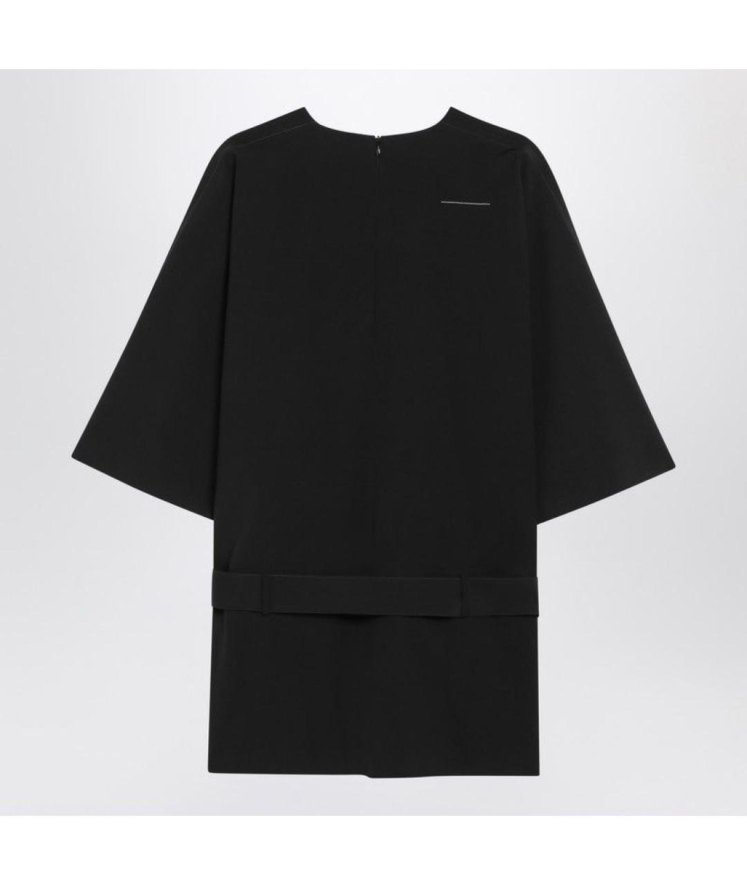 MM6 MAISON MARGIELA Черное шерстяное платье, фото 2