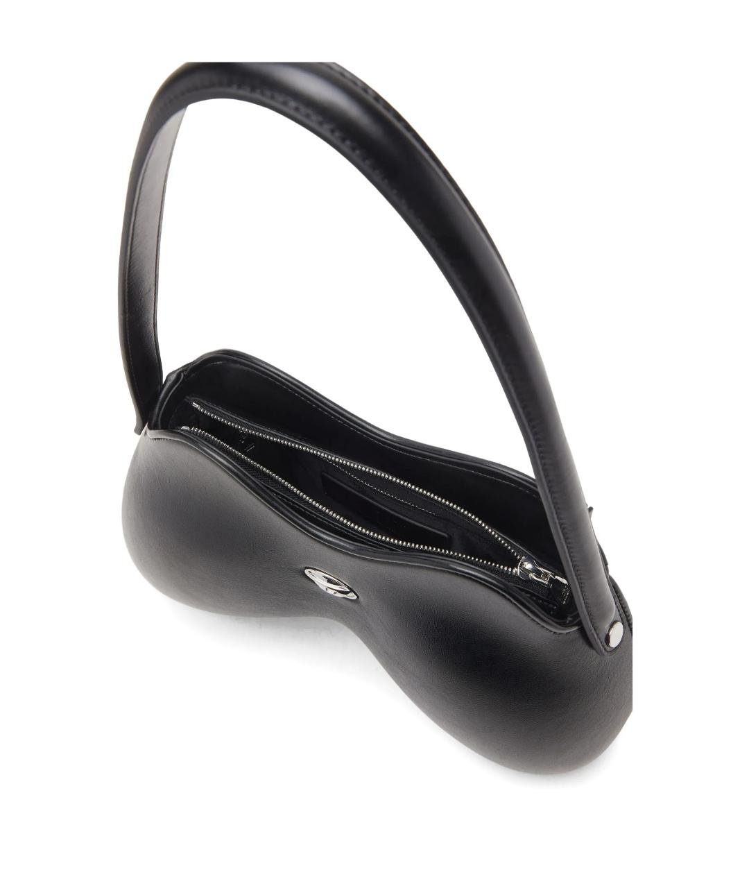 DIESEL Черная сумка через плечо из искусственной кожи, фото 5