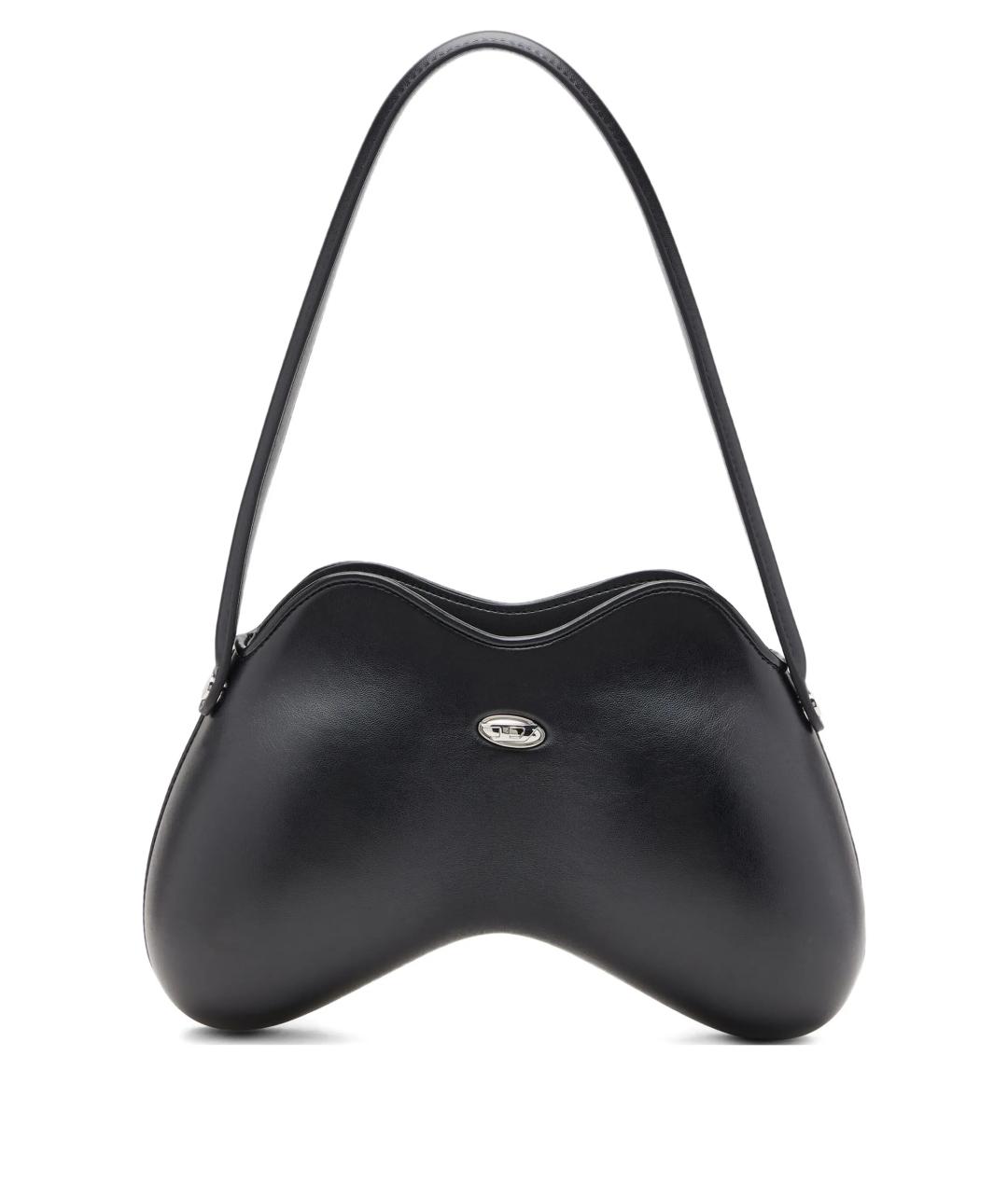 DIESEL Черная сумка через плечо из искусственной кожи, фото 1