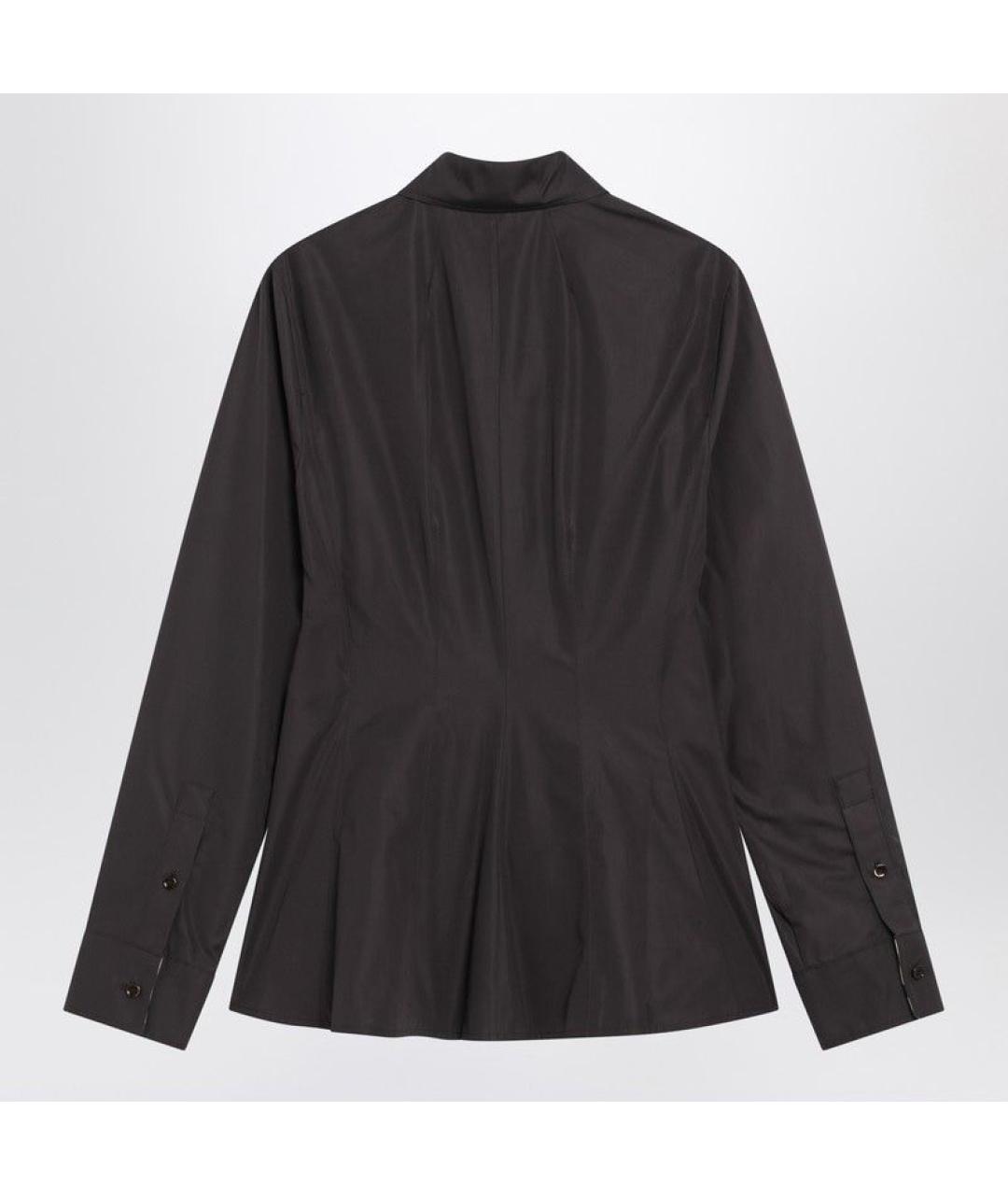 BURBERRY Коричневая хлопковая рубашка, фото 2