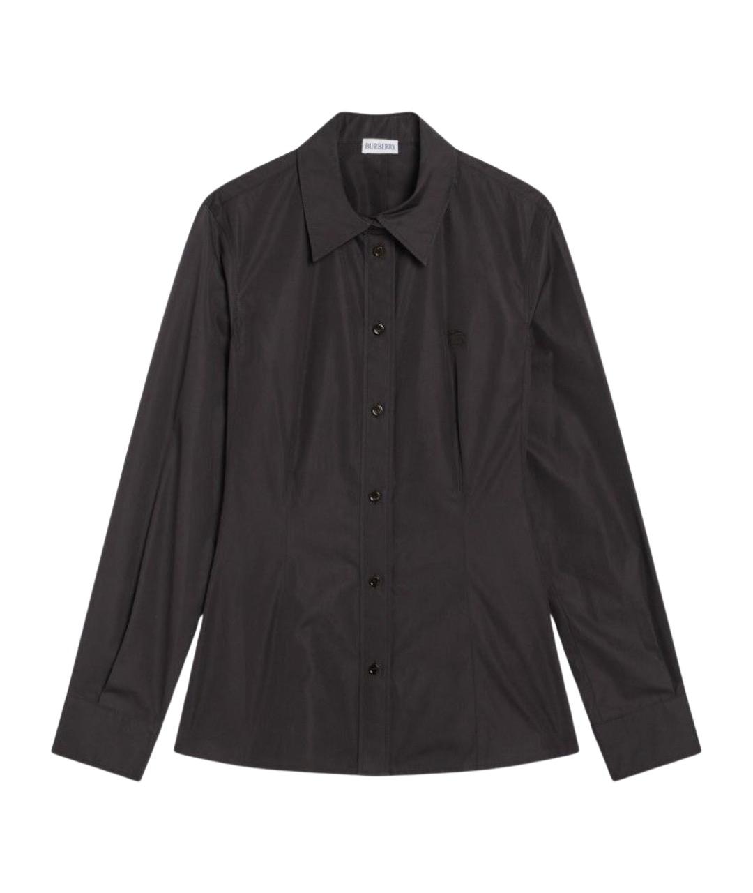 BURBERRY Коричневая хлопковая рубашка, фото 1