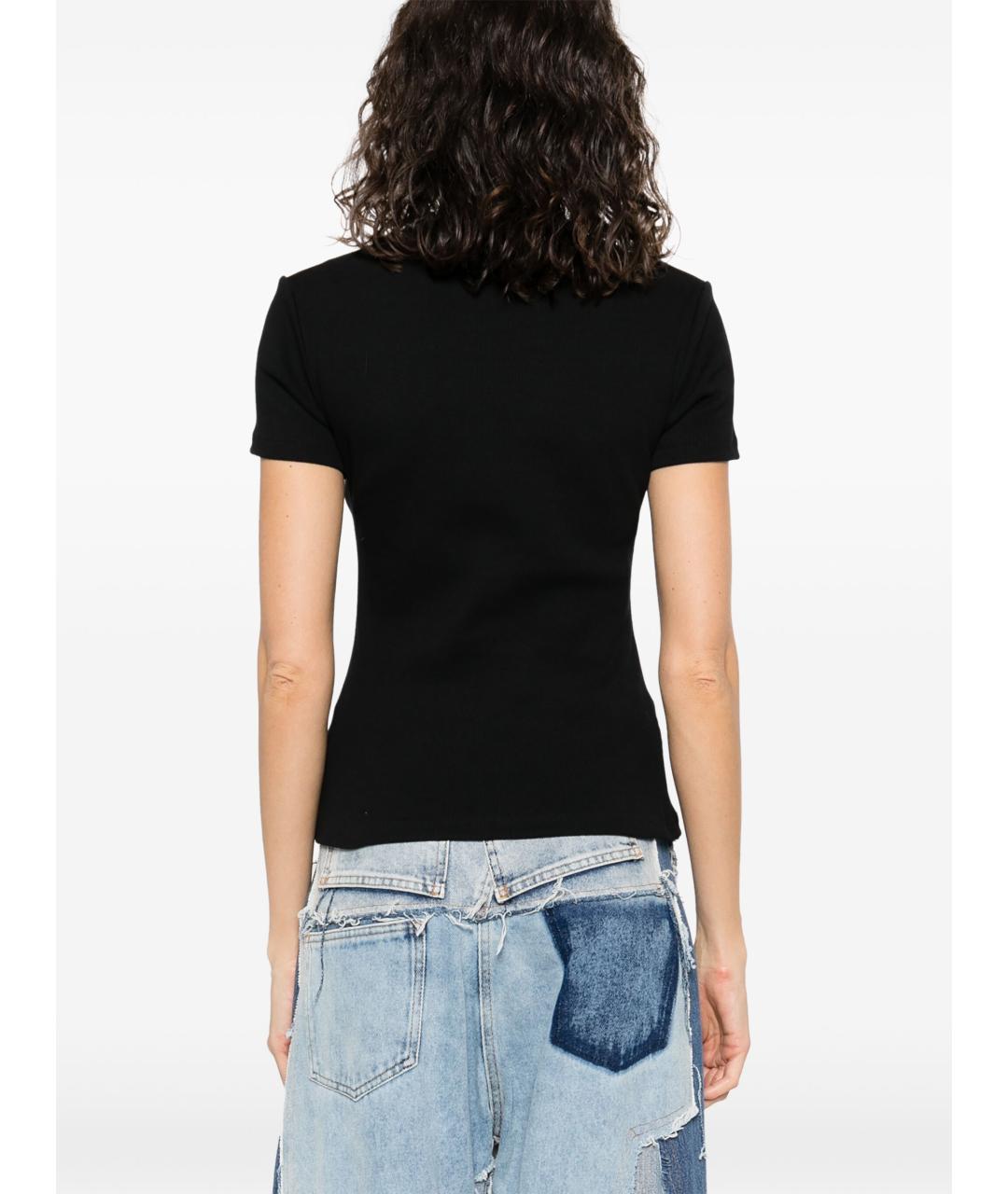 OFF-WHITE Черная хлопковая футболка, фото 5