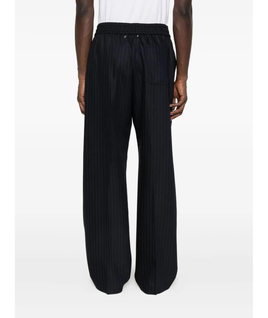 GOLDEN GOOSE DELUXE BRAND Синие хлопковые повседневные брюки, фото 5