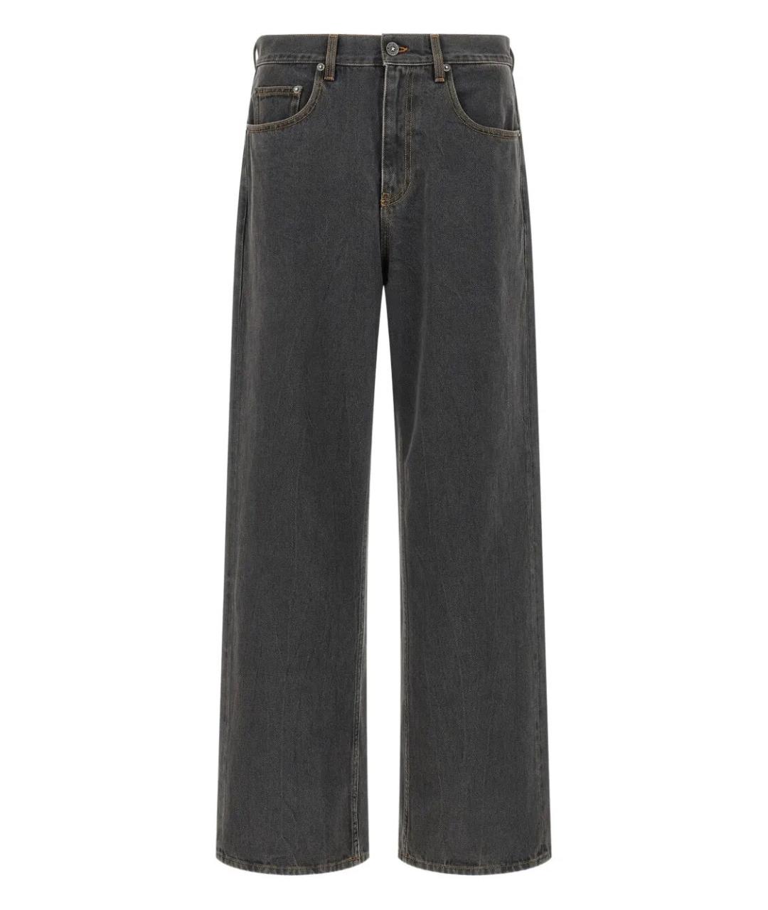 GOLDEN GOOSE DELUXE BRAND Серые хлопковые повседневные брюки, фото 1