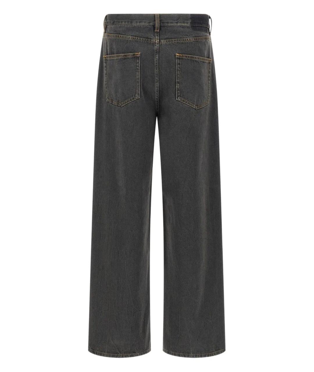 GOLDEN GOOSE DELUXE BRAND Серые хлопковые повседневные брюки, фото 2