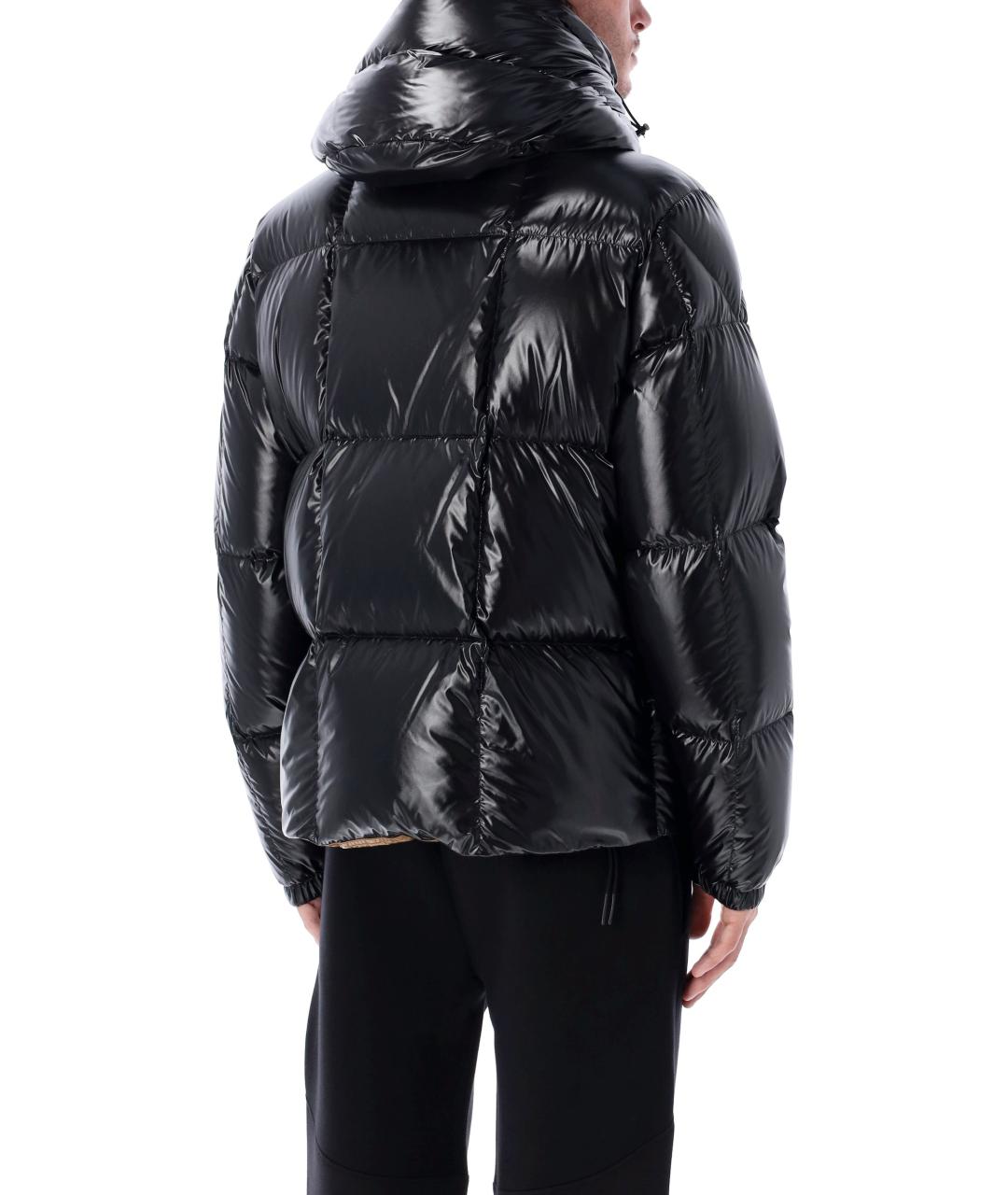 MONCLER Черный полиамидовый пуховик, фото 4
