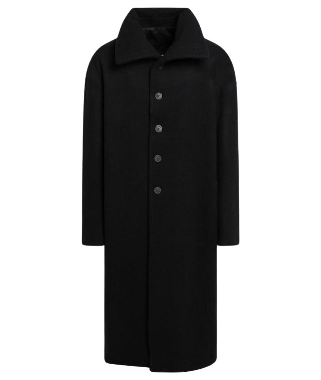RICK OWENS Черное шерстяное пальто, фото 1