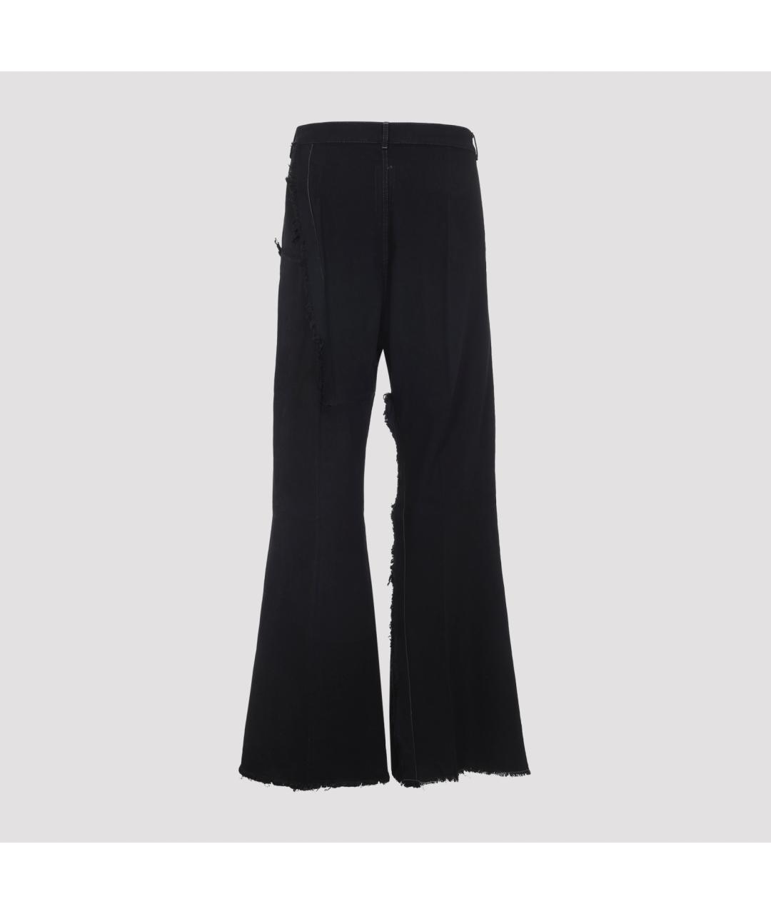 RICK OWENS Черные полиэстеровые повседневные брюки, фото 2