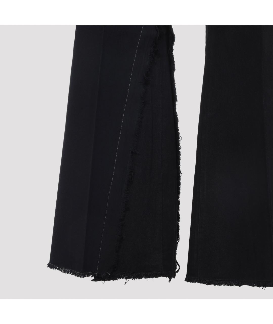 RICK OWENS Черные полиэстеровые повседневные брюки, фото 3