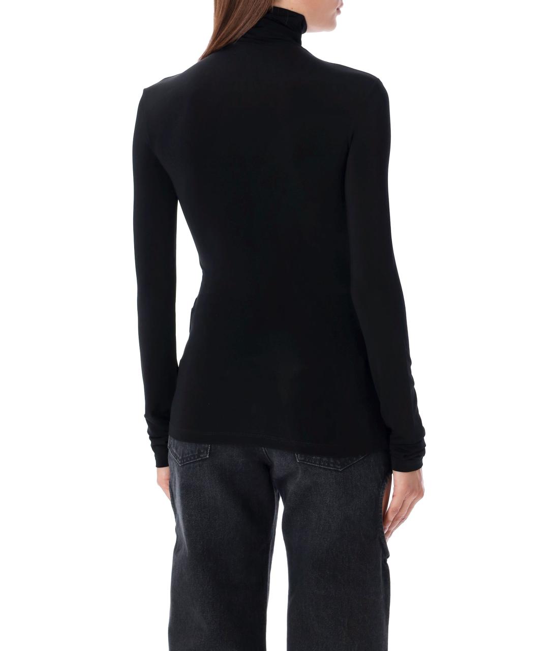 OFF-WHITE Черная вискозная водолазка, фото 3