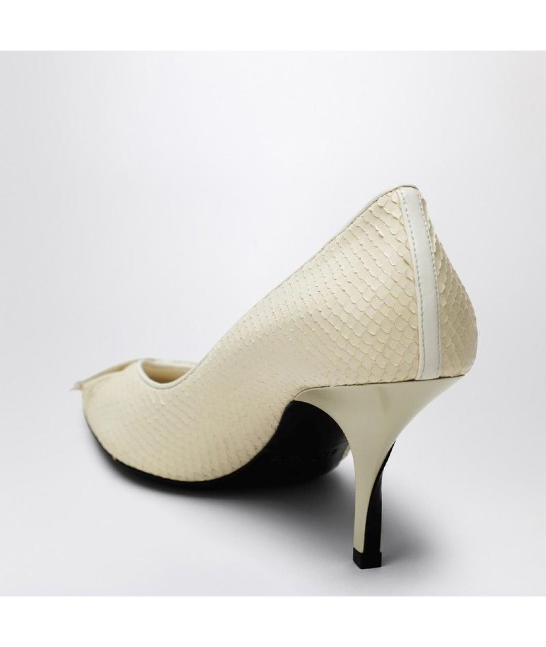 JACQUEMUS Бежевые кожаные туфли, фото 3