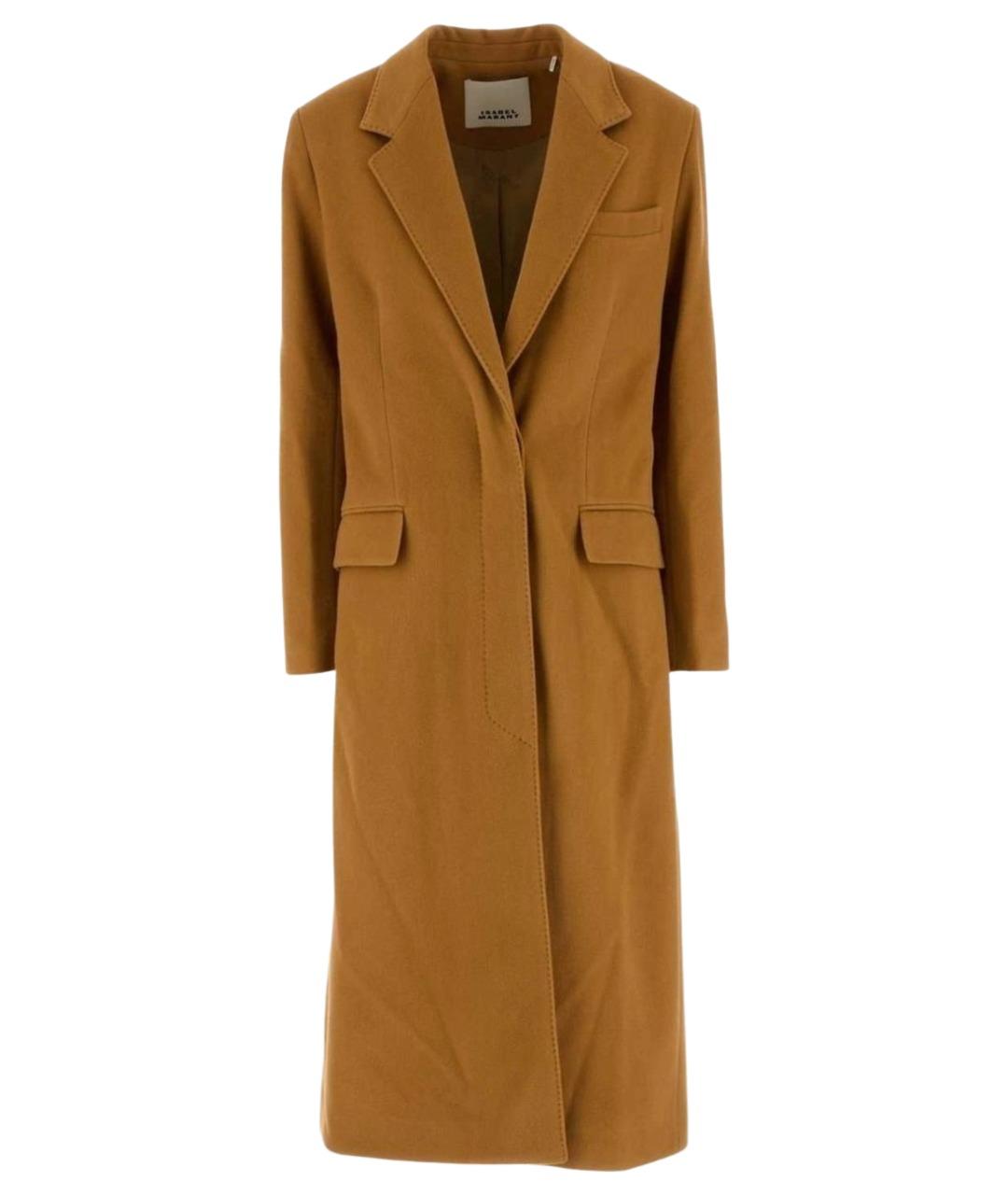 ISABEL MARANT Бежевое шерстяное пальто, фото 1