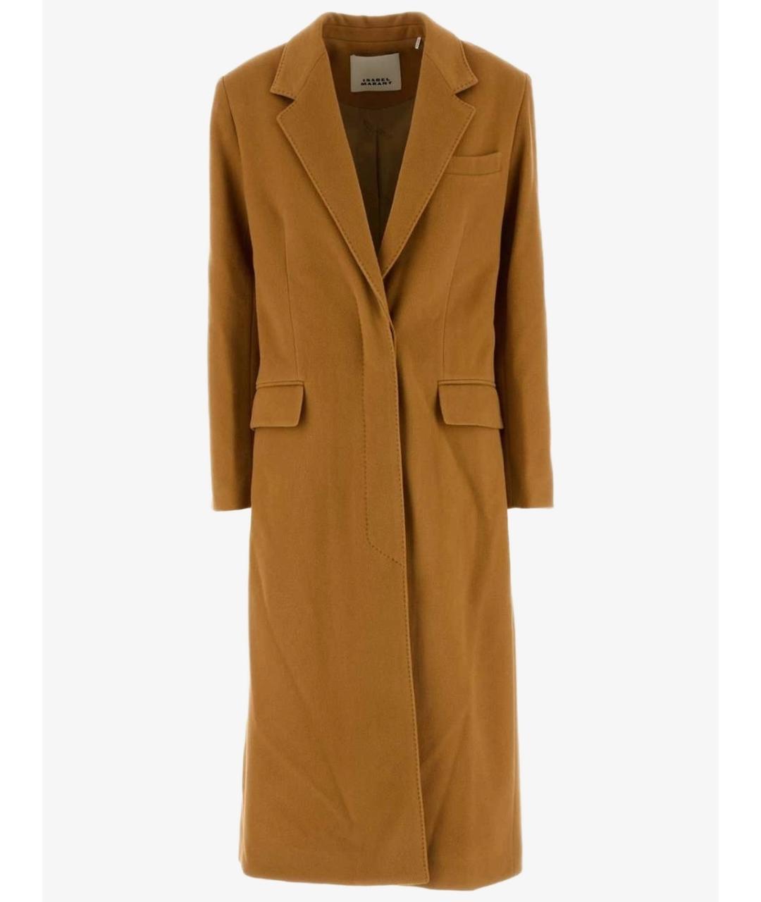 ISABEL MARANT Бежевое шерстяное пальто, фото 6