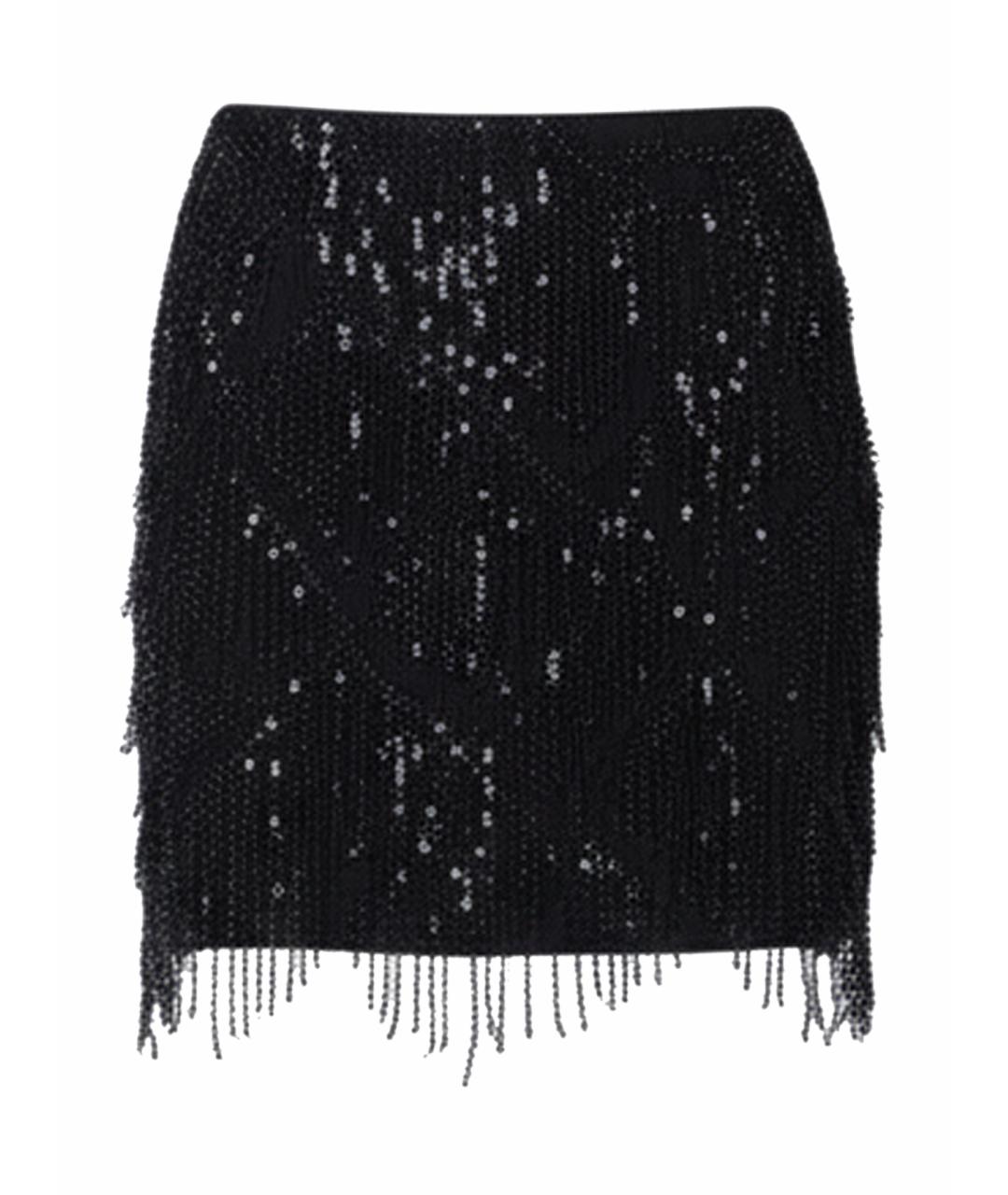 ROTATE Черная полиэстеровая юбка мини, фото 1