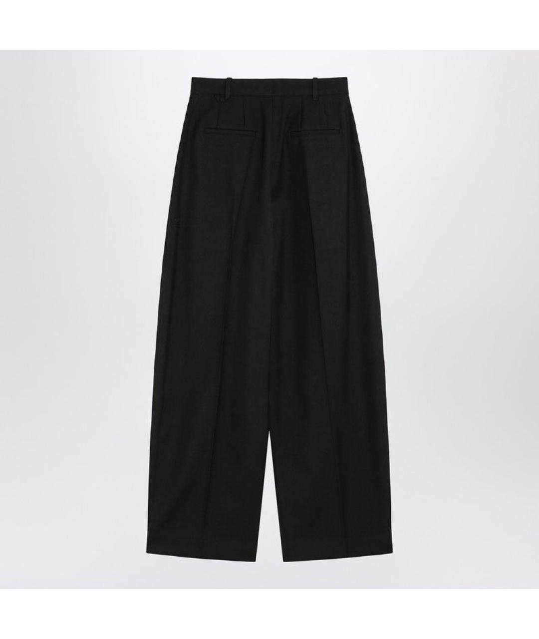 JACQUEMUS Черные шерстяные брюки широкие, фото 3