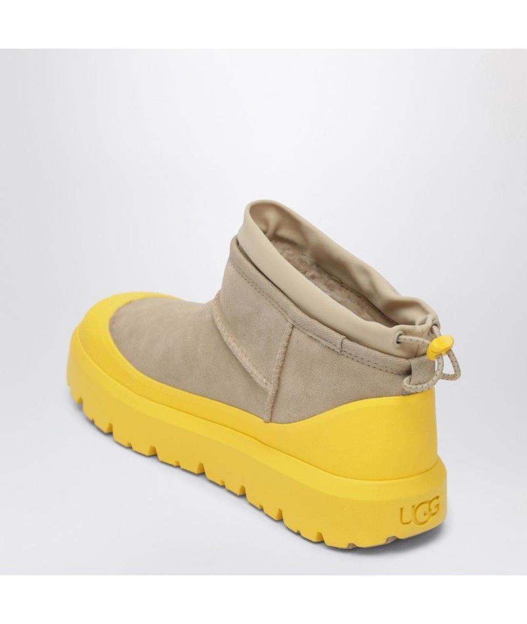 UGG AUSTRALIA Мульти кожаные высокие ботинки, фото 3