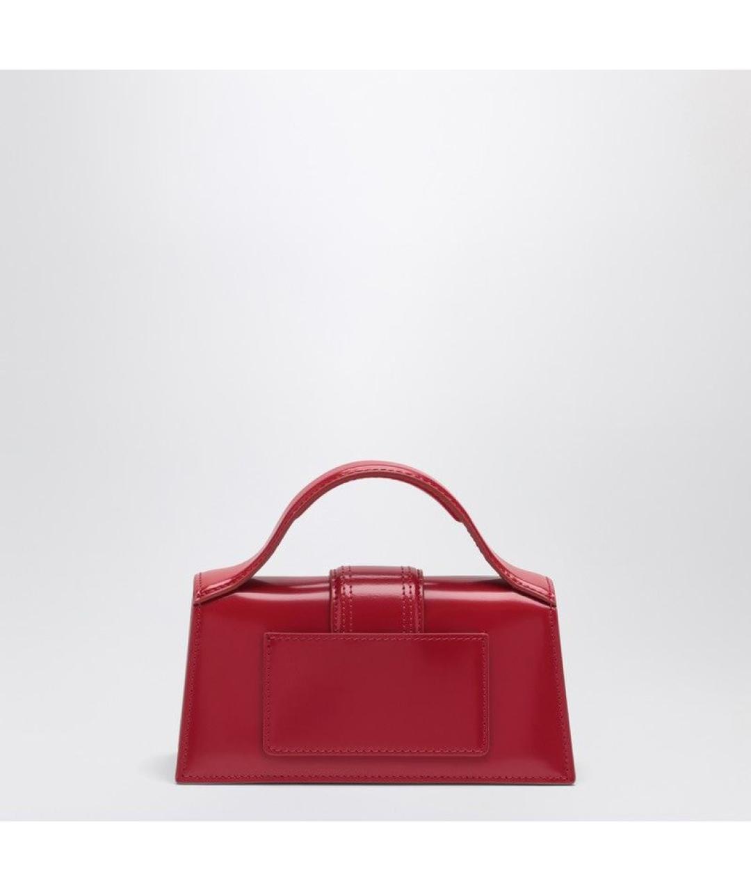 JACQUEMUS Красная кожаная сумка с короткими ручками, фото 2