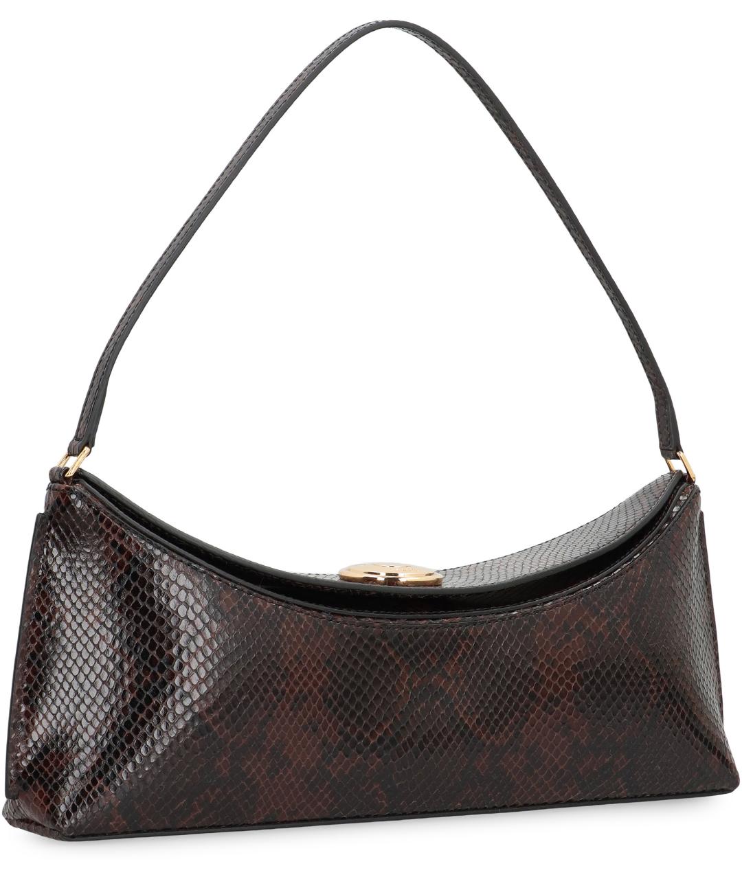 JACQUEMUS Коричневая кожаная сумка через плечо, фото 3