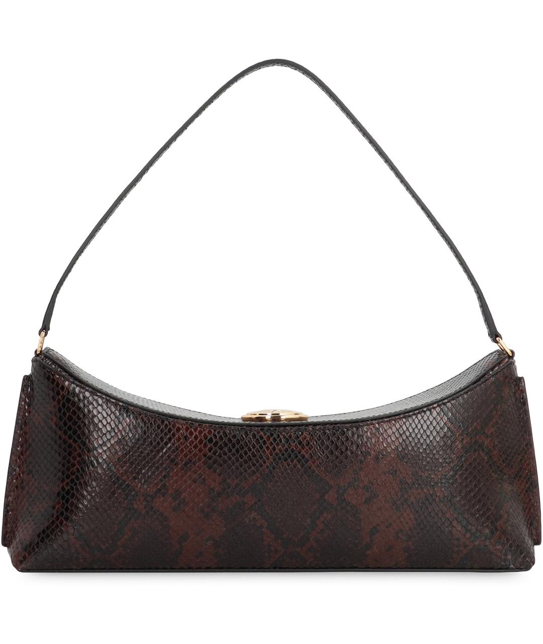 JACQUEMUS Коричневая кожаная сумка через плечо, фото 4