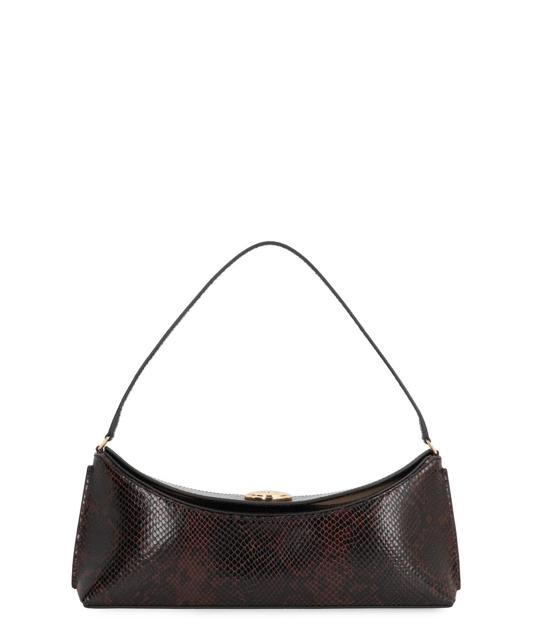 JACQUEMUS Коричневая кожаная сумка через плечо, фото 1