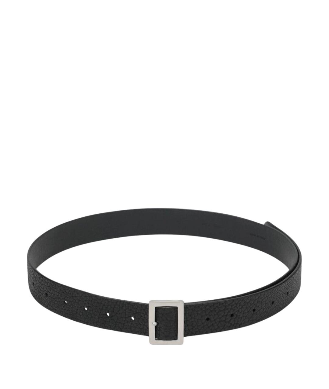 RICK OWENS Черный кожаный ремень, фото 1