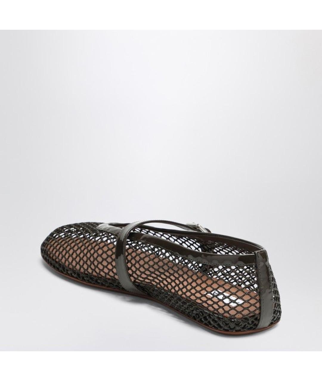 ALAIA Зеленые кожаные балетки, фото 3