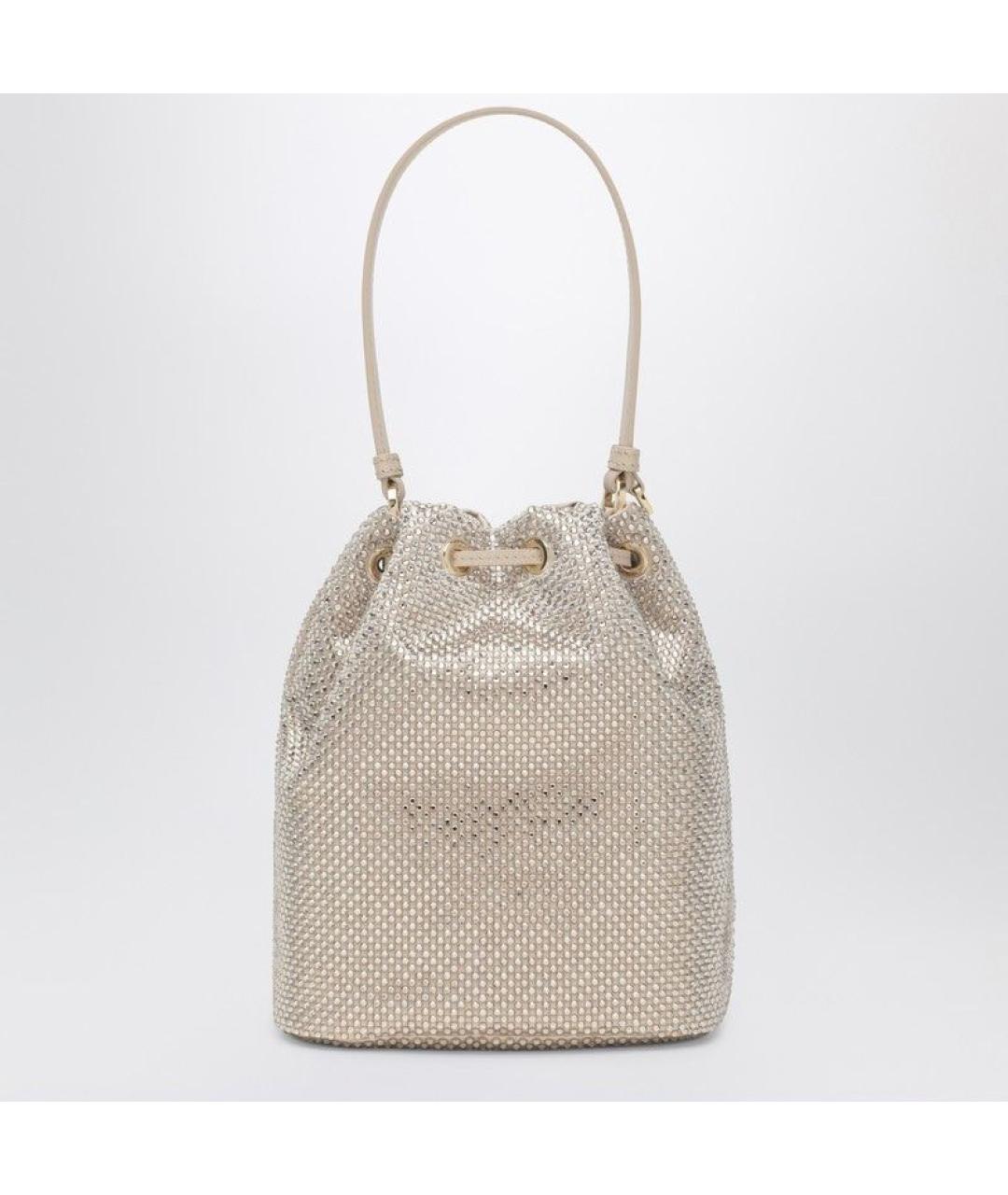 PRADA Бежевая синтетическая сумка тоут, фото 2