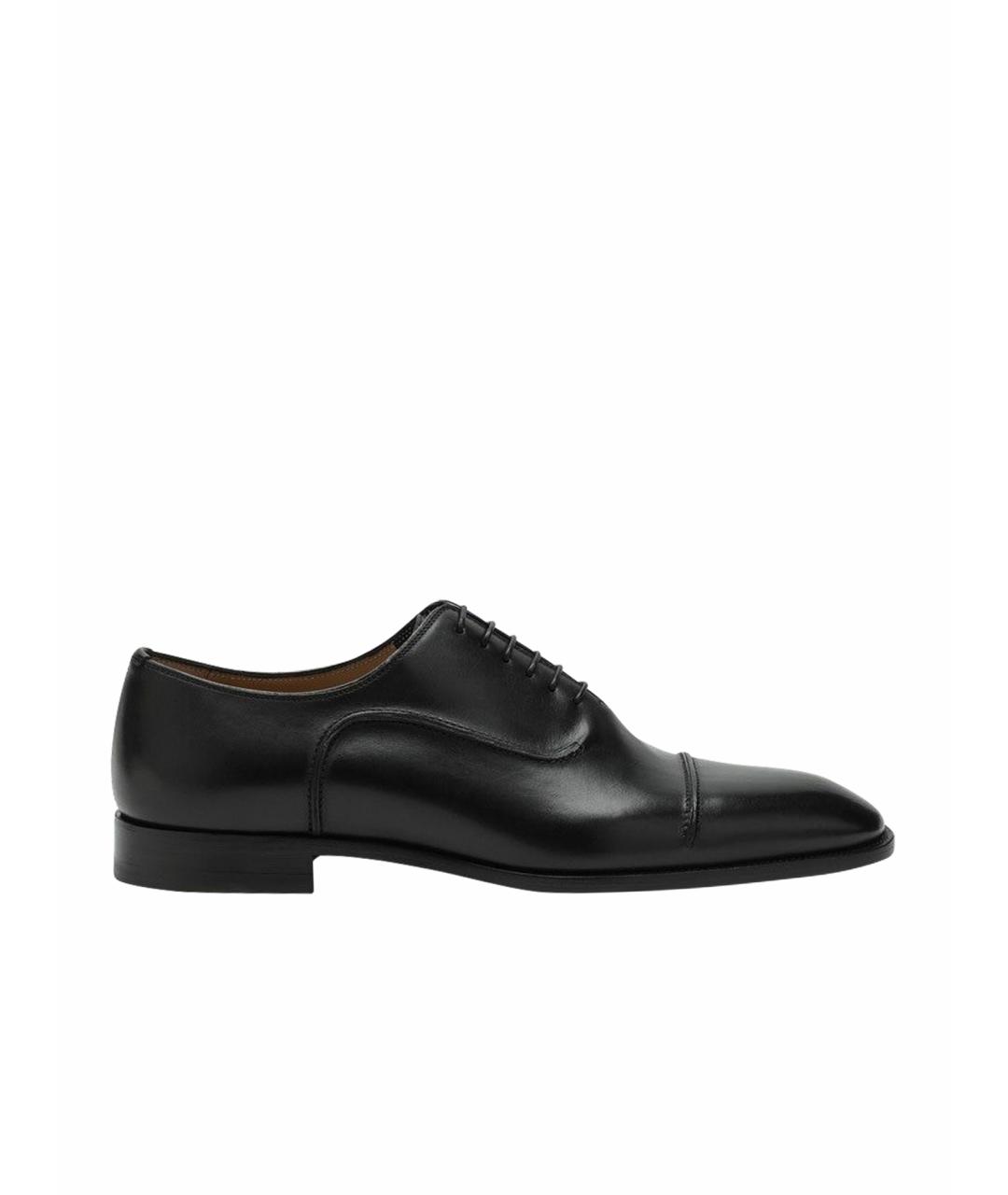 CHRISTIAN LOUBOUTIN Черные кожаные туфли, фото 1