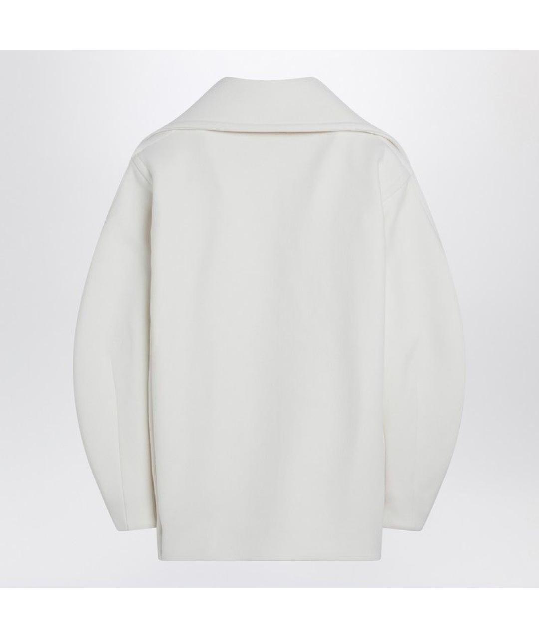 JACQUEMUS Белое шерстяное пальто, фото 2
