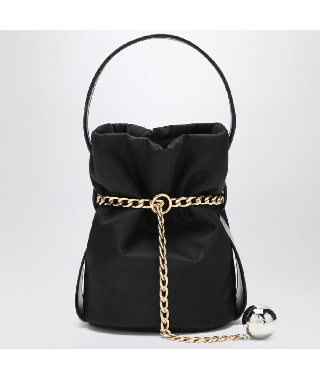 PRADA Черная синтетическая сумка с короткими ручками, фото 3