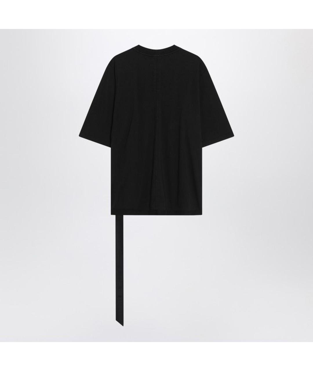 RICK OWENS DRKSHDW Черная хлопковая футболка, фото 2