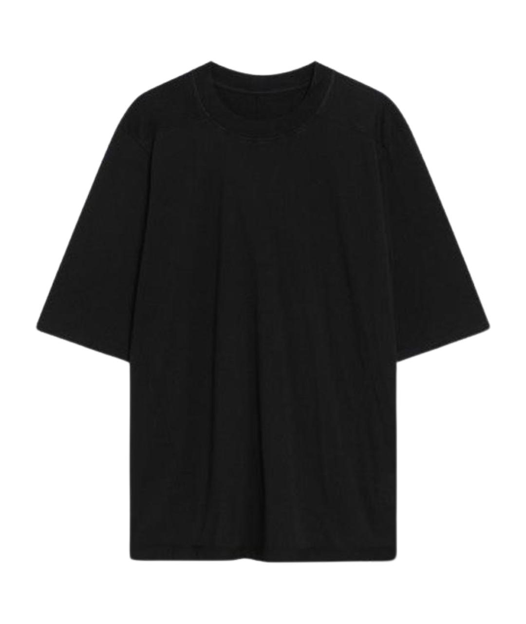 RICK OWENS DRKSHDW Черная хлопковая футболка, фото 1