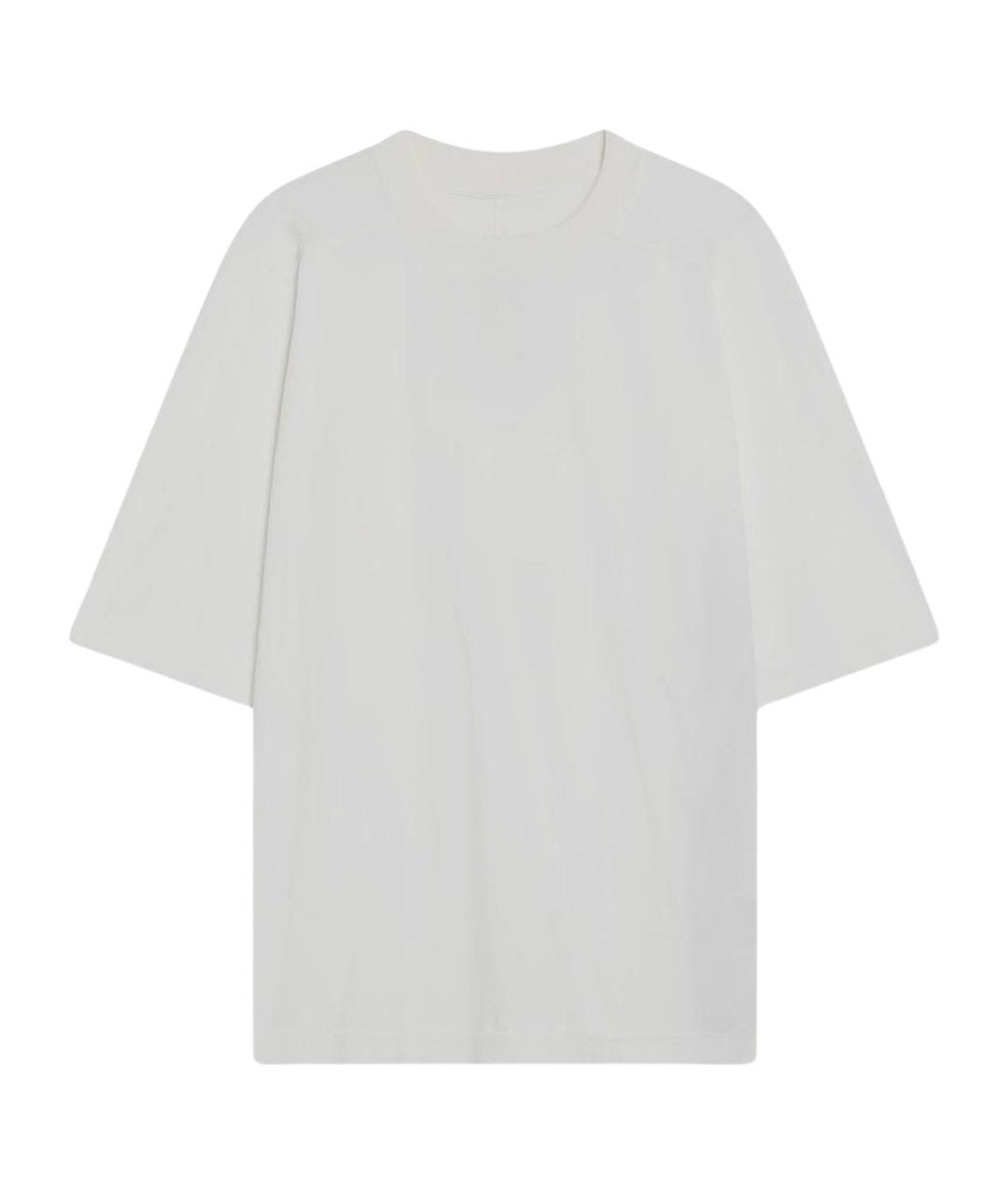 RICK OWENS DRKSHDW Белая хлопковая футболка, фото 1