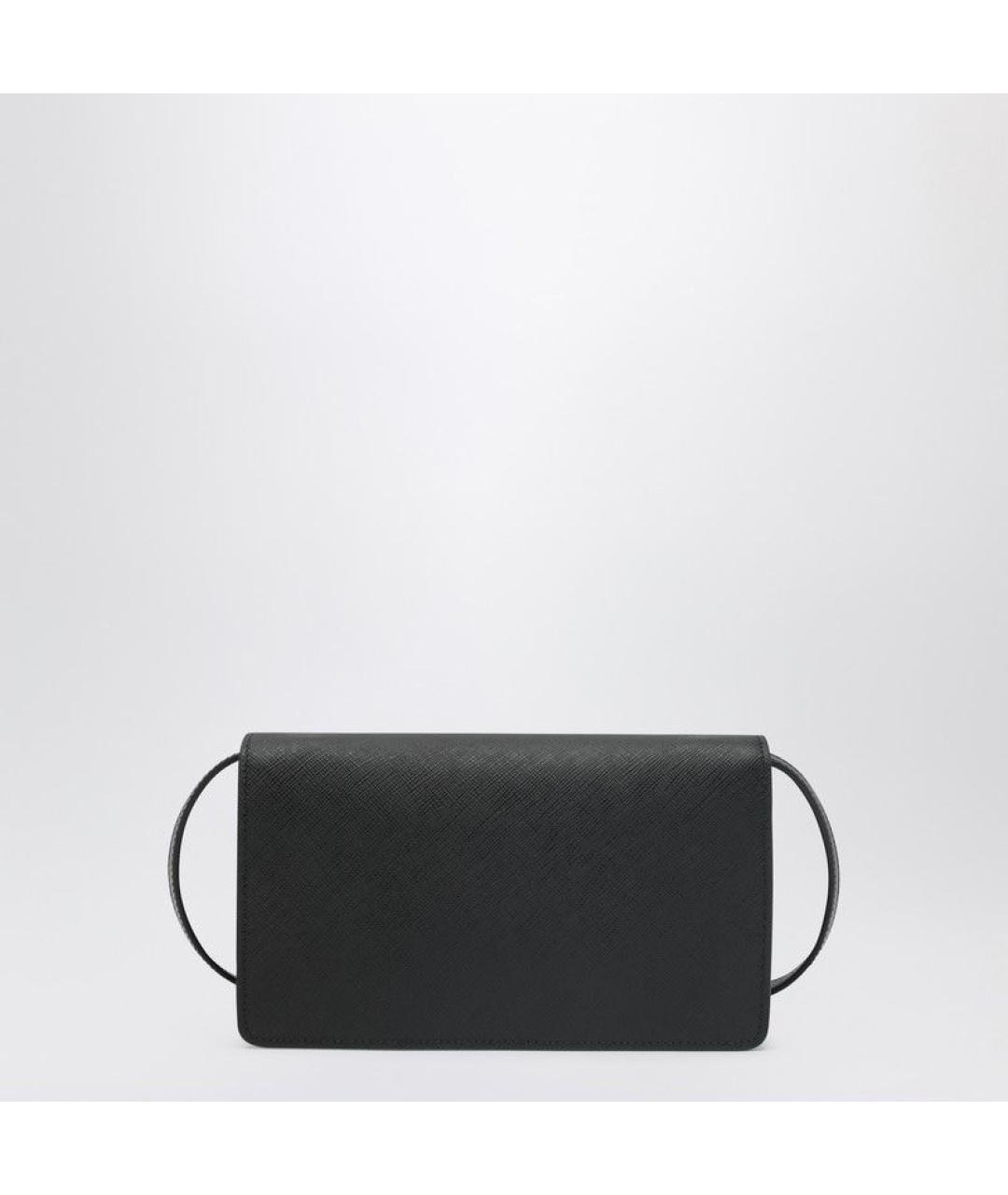 PRADA Черная кожаная сумка через плечо, фото 2