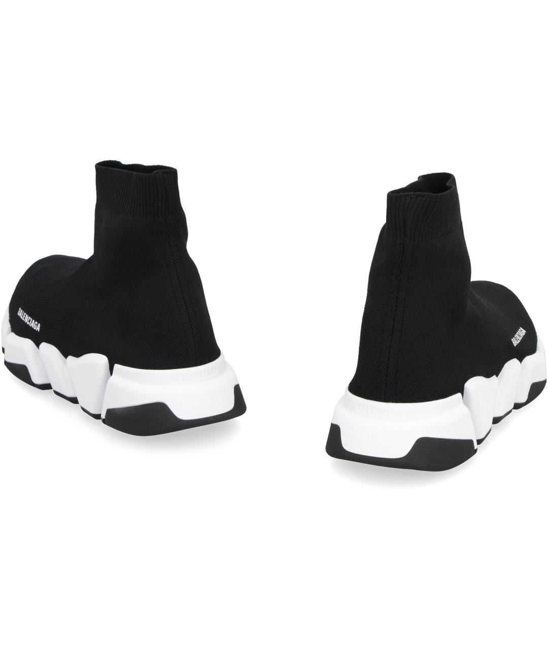 BALENCIAGA Черные синтетические высокие кроссовки / кеды, фото 5