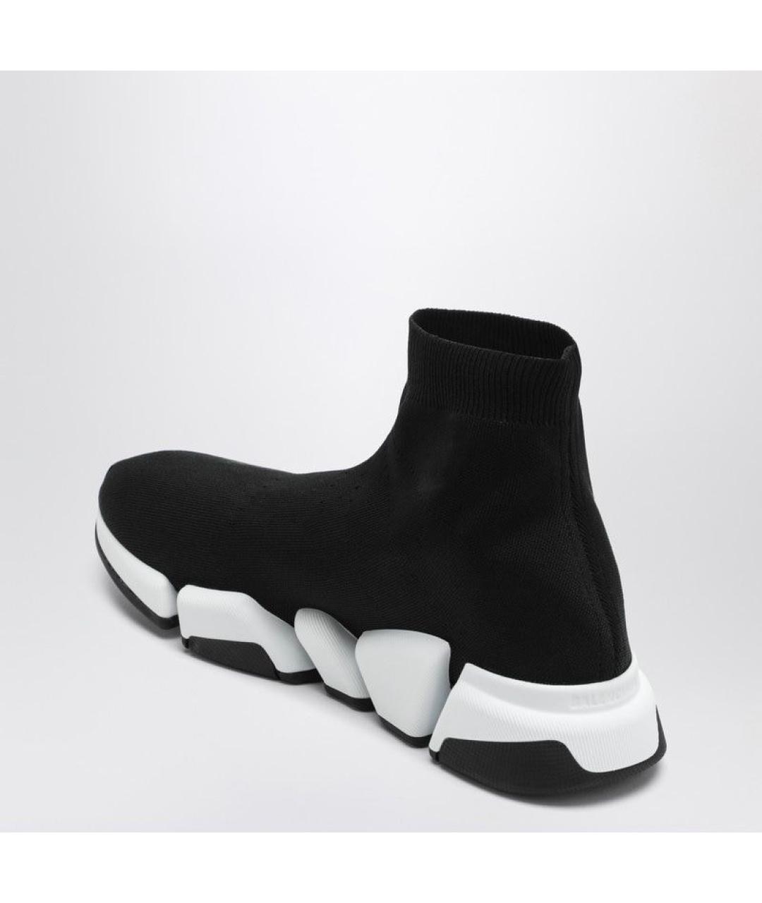 BALENCIAGA Черные синтетические высокие кроссовки / кеды, фото 3