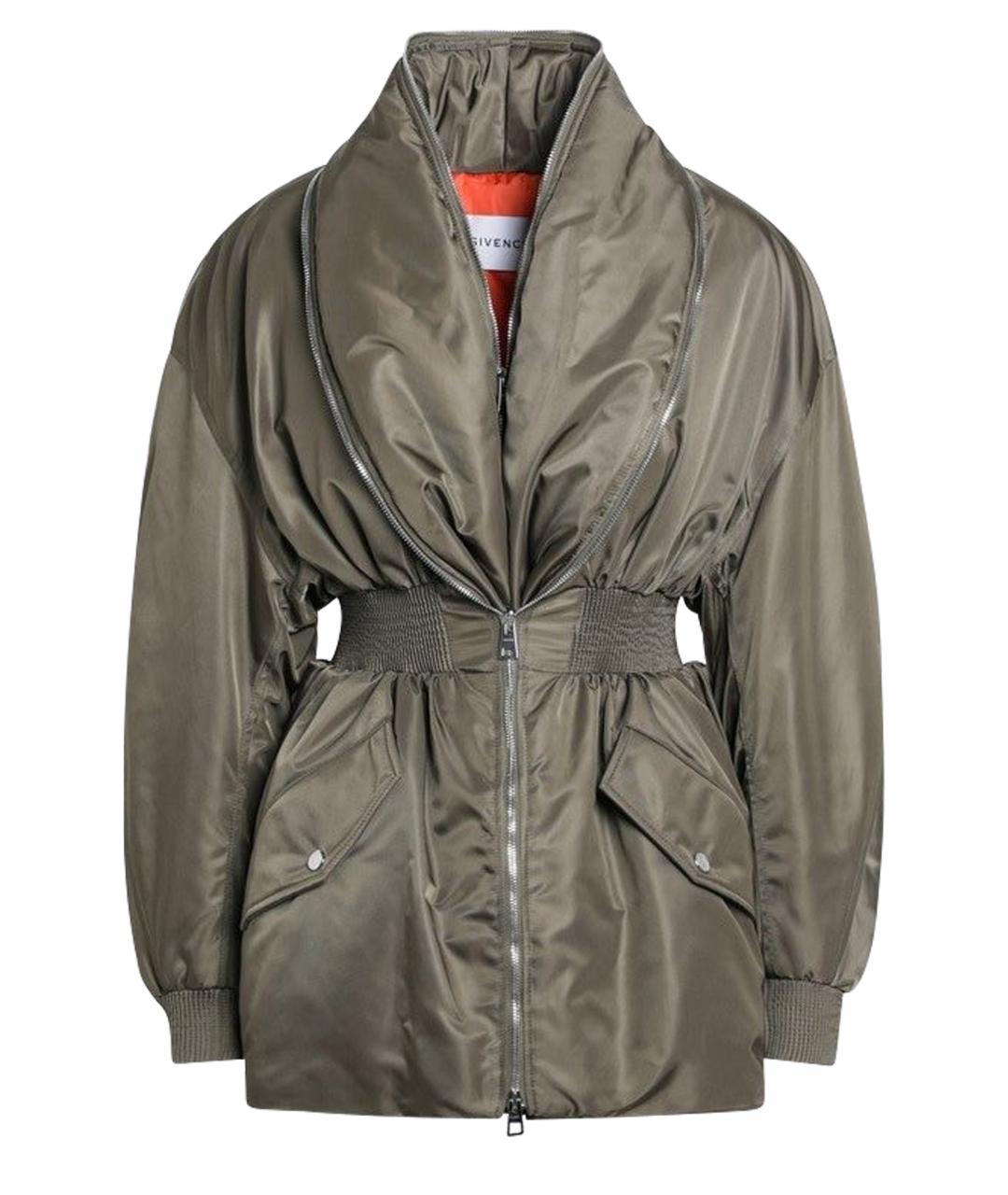 GIVENCHY Хаки полиэстеровая куртка, фото 1
