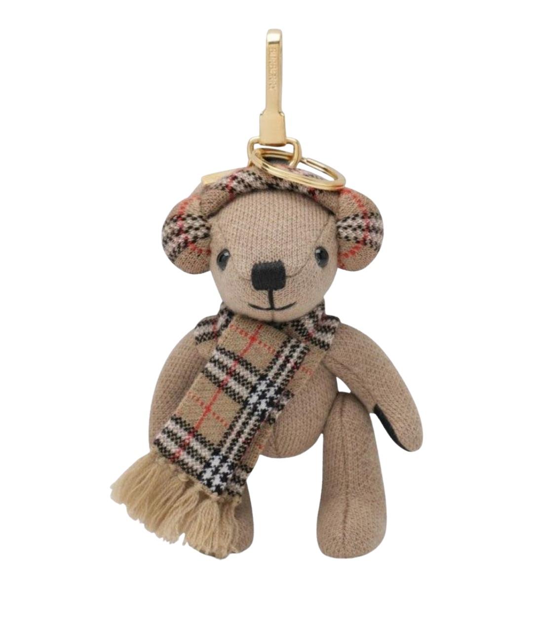 BURBERRY Бежевый брелок, фото 1