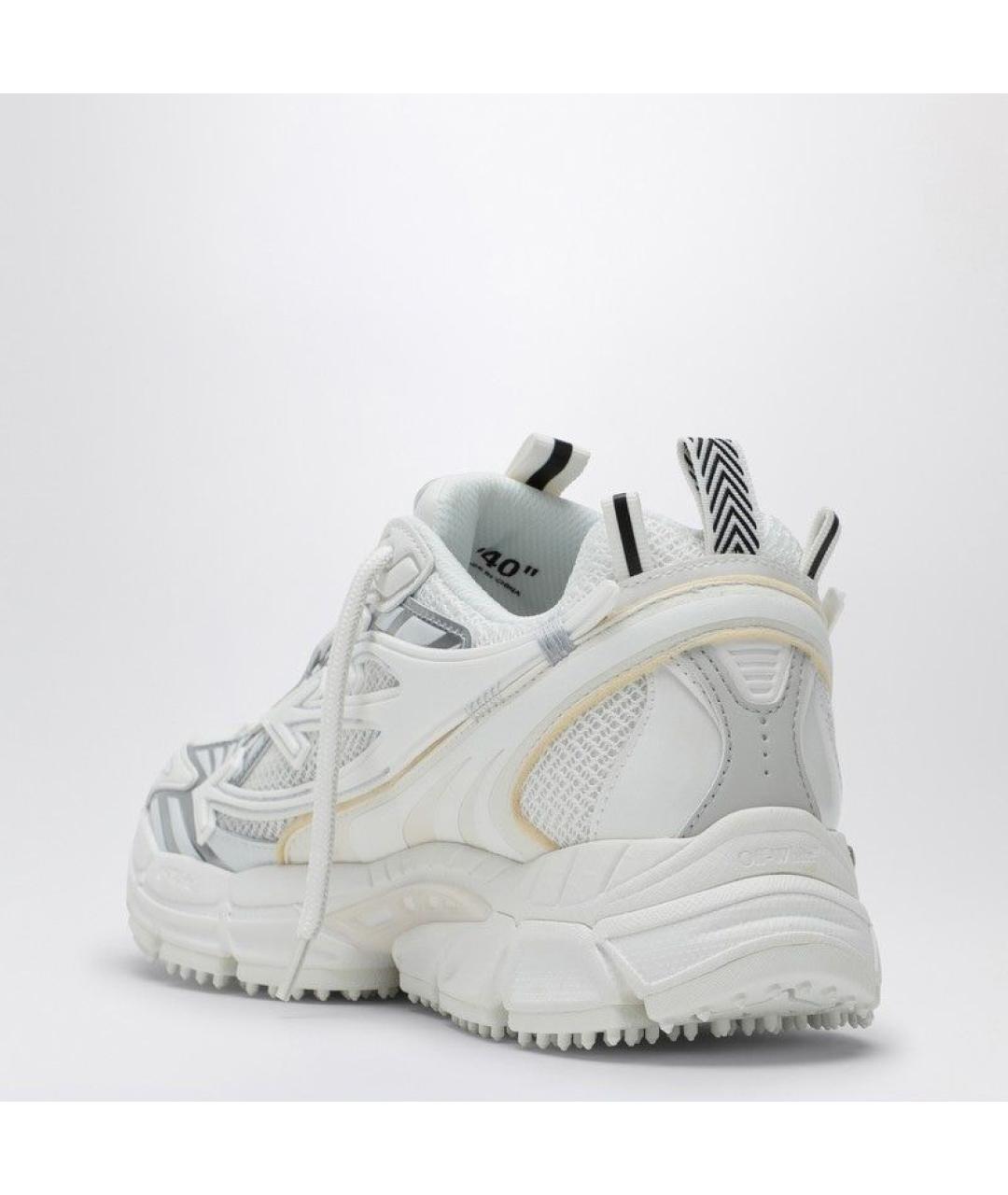 OFF-WHITE Белые текстильные кроссовки, фото 3