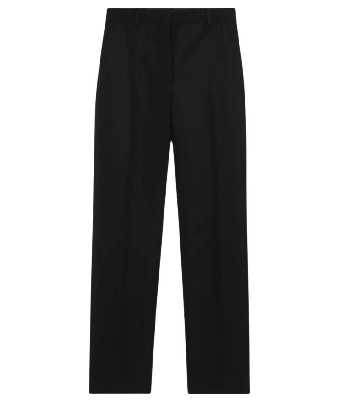 JACQUEMUS Черные шерстяные прямые брюки, фото 1