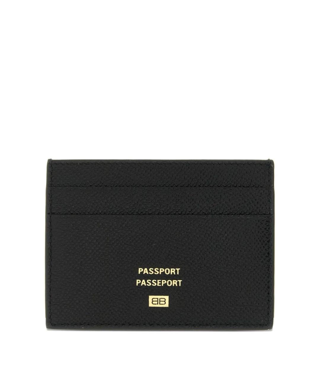 BALENCIAGA Черный кожаный кардхолдер, фото 2