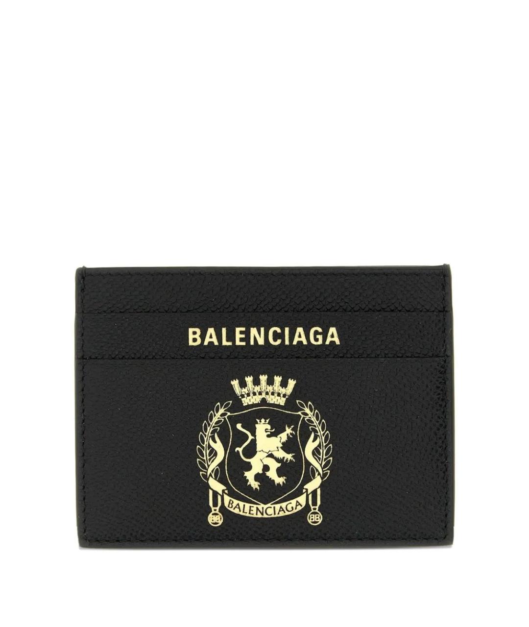 BALENCIAGA Черный кожаный кардхолдер, фото 1