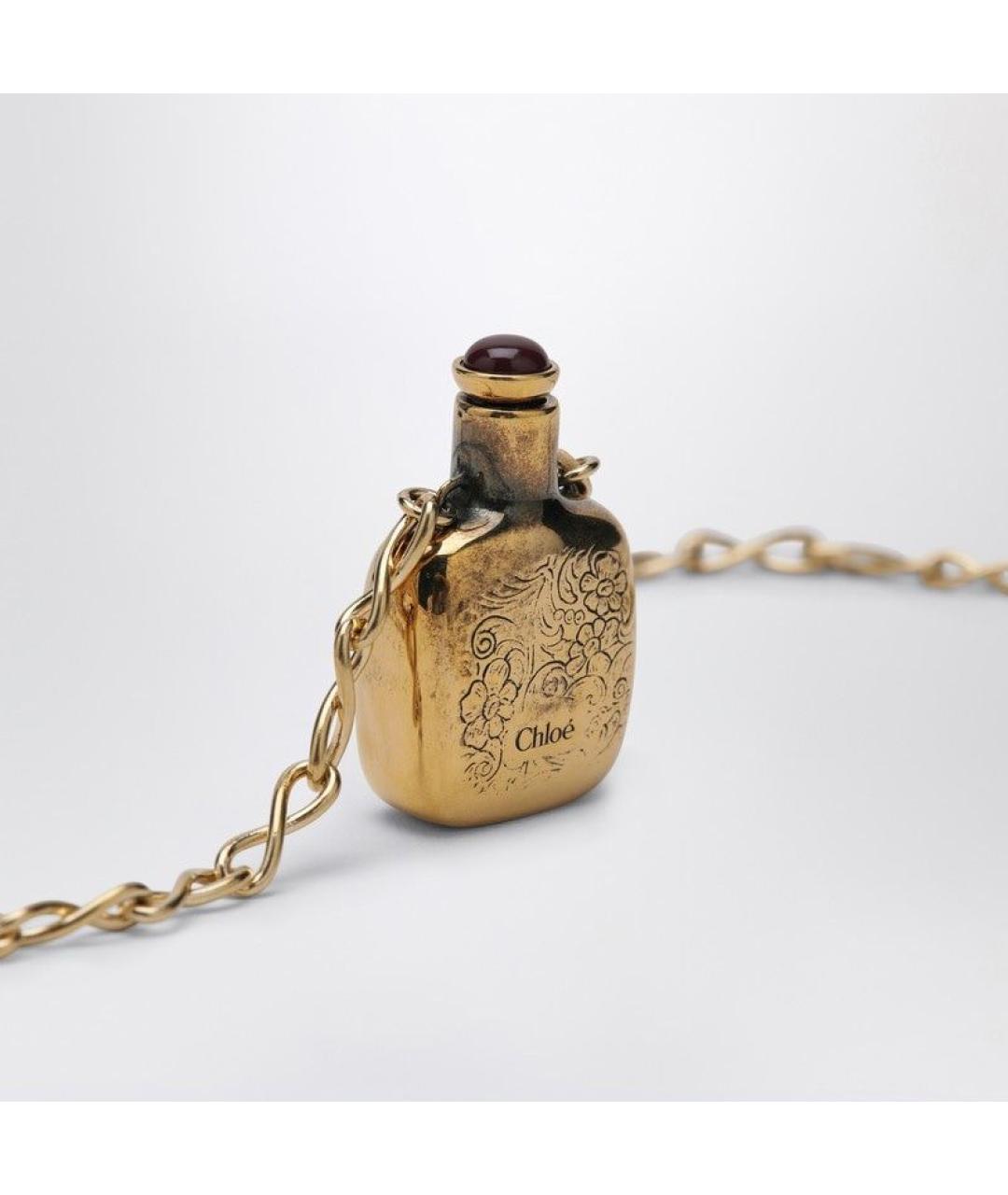 CHLOE Золотая металлическая подвеска, фото 2