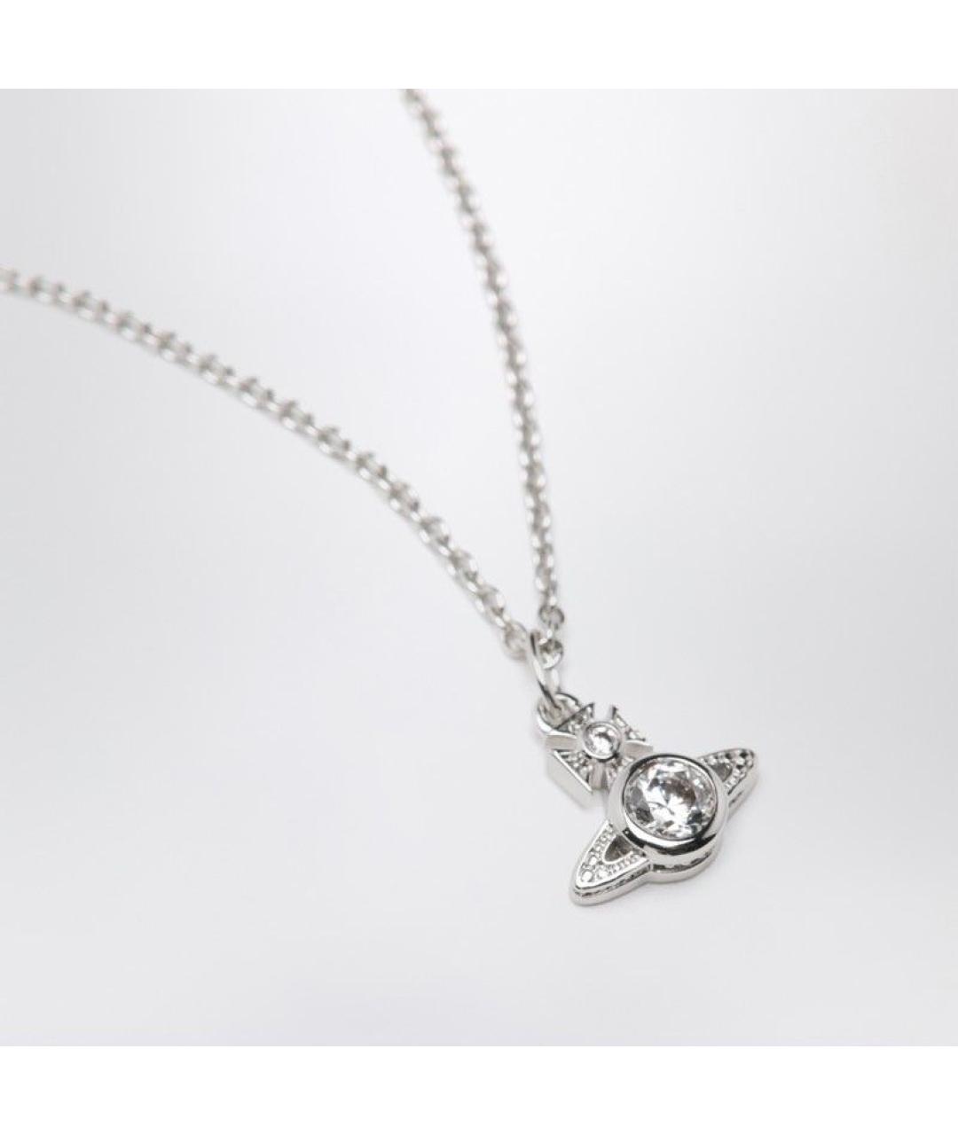 VIVIENNE WESTWOOD Серебряное металлическое колье, фото 2