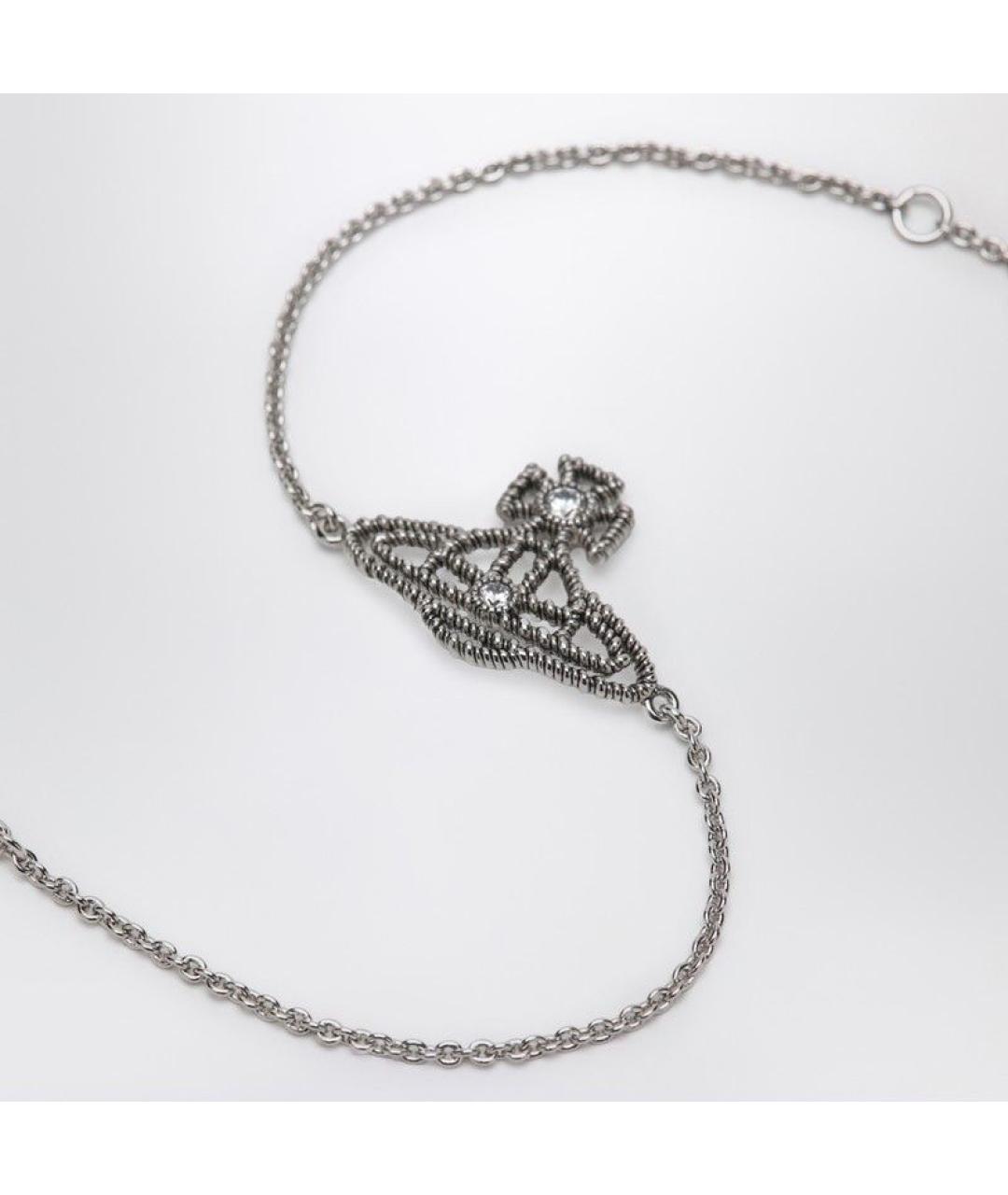 VIVIENNE WESTWOOD Серебрянный металлический браслет, фото 2