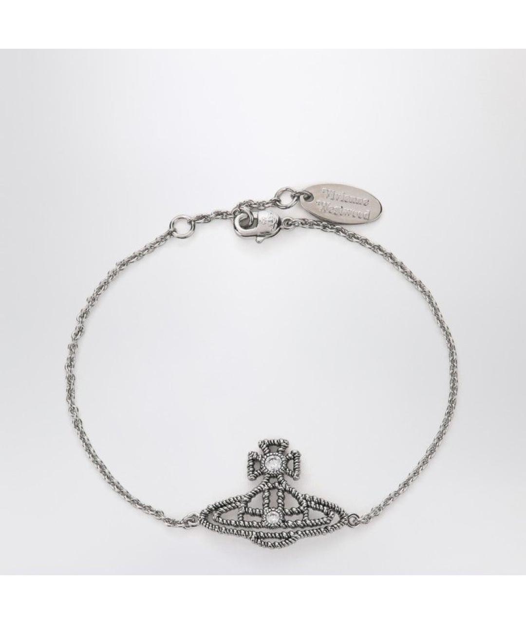 VIVIENNE WESTWOOD Серебрянный металлический браслет, фото 3