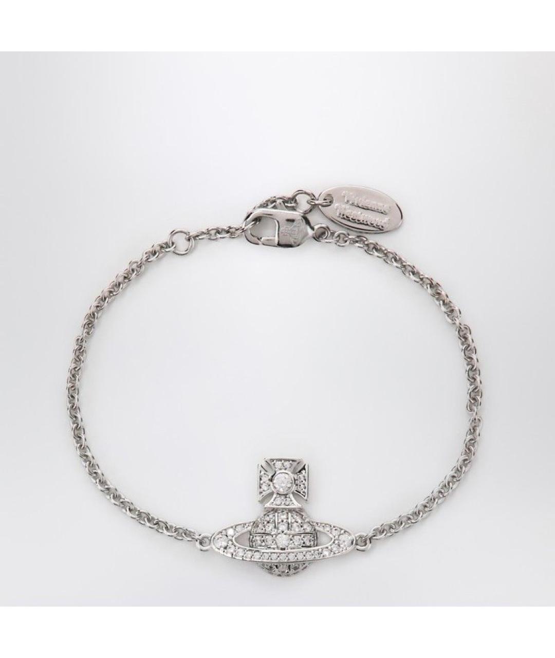 VIVIENNE WESTWOOD Серебрянный металлический браслет, фото 3