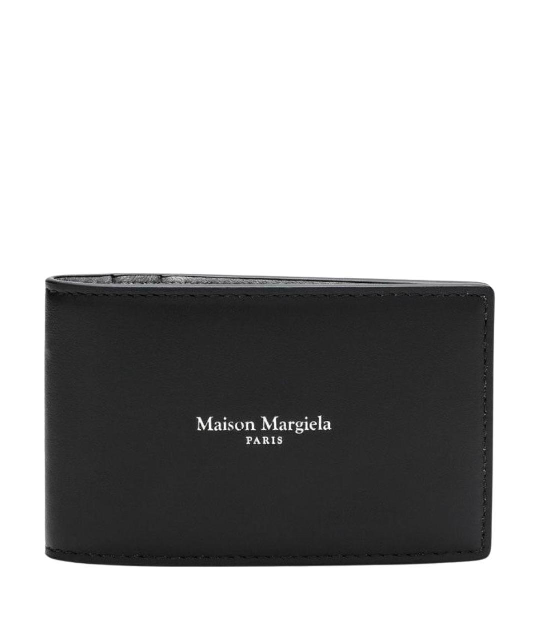 MAISON MARGIELA Черный кожаный кошелек, фото 1