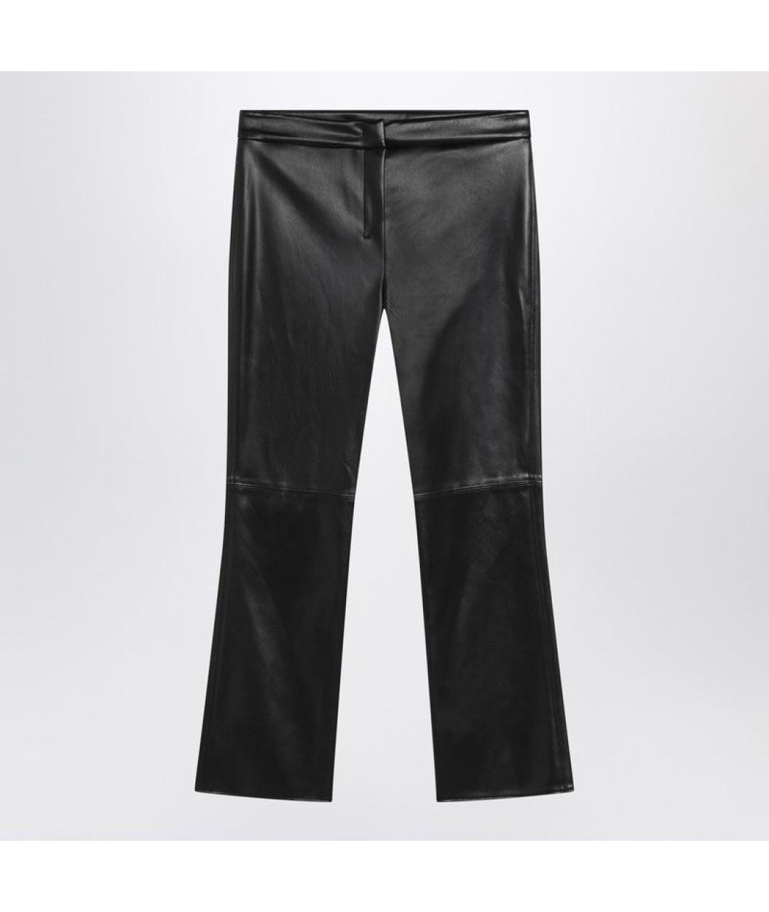 'S MAX MARA Черные полиэстеровые прямые брюки, фото 3