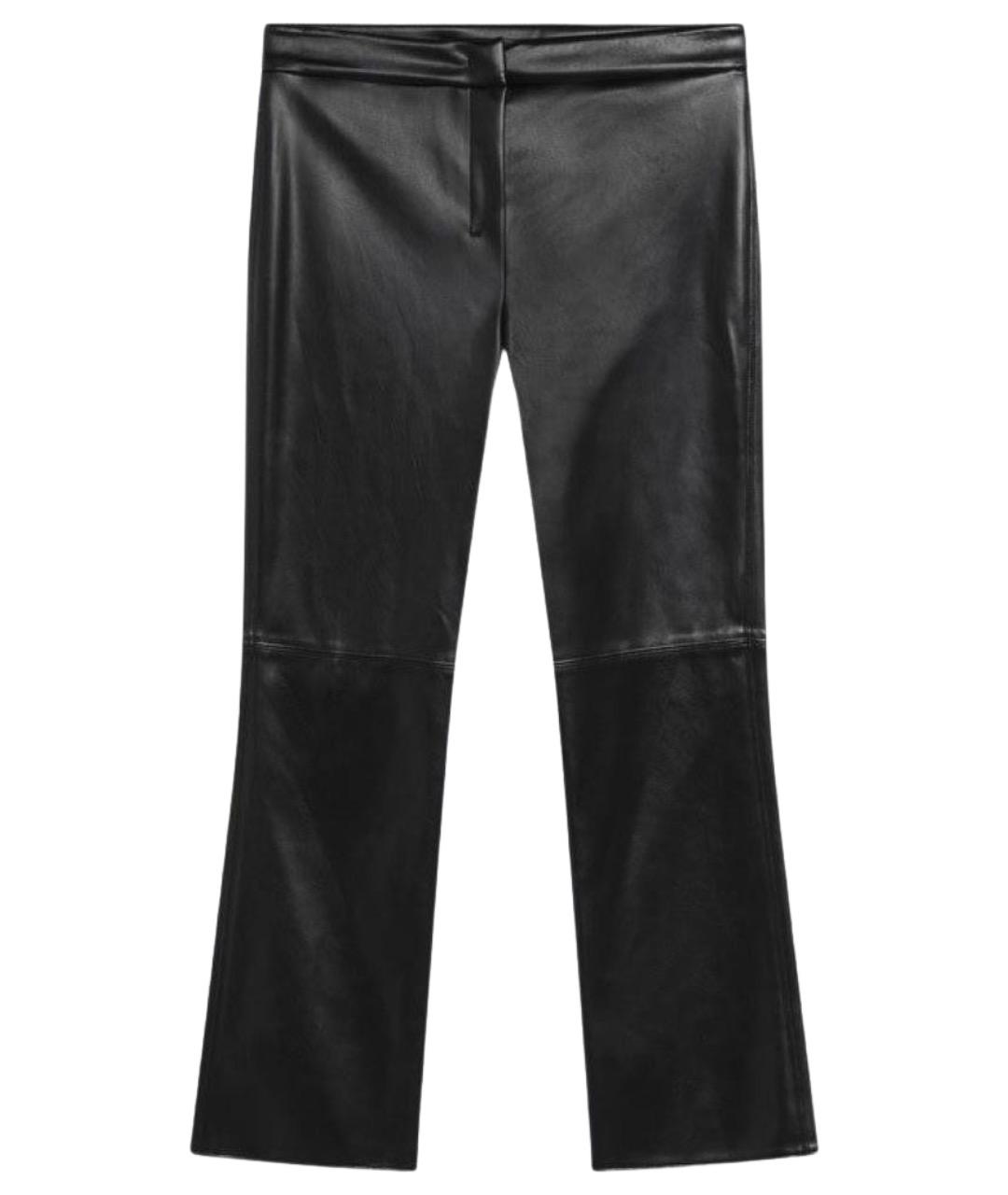 'S MAX MARA Черные полиэстеровые прямые брюки, фото 1